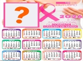 Calendário 2026 Dia Mundial de Combate ao Câncer de Mama Montagem de Foto