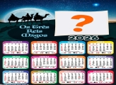 Calendário 2026 Os Três Reis Magos Emoldurar Foto Online