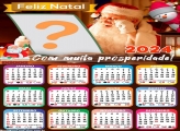 Calendário 2024 Feliz Natal e Prosperidade Frase Papai Noel