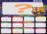 Calendário 2019 Barcelona Time Futebol