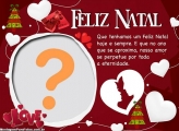 Moldura Feliz Natal com Amor Gratuito Online