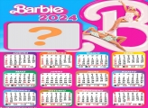 Calendário 2024 da Barbie Colagem Online