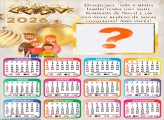 Calendário 2026 Natal e Ano Novo Mensagem Família Colar Foto Online