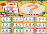 CalendÃ¡rio 2024 Um Feliz Natal Enfeitado Fazer Online Montagem