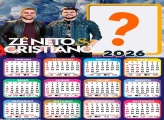 Calendário 2026 Zé Neto e Cristiano Emoldurar Foto Online