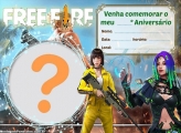 Convite Free Fire para Meninas